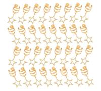 Gatuida 40pcs Hollow Star Hair Jewelry for Braids Five Pointed Pendant Hair Accessories for Women Charms for Dreadlocks Wedding Birthday Party Decoration
