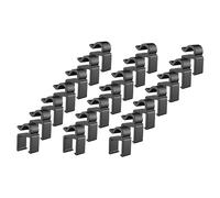 Gatuida 40pcs Microphone Cable Clips Durable Phone Holder Arm Clip for Easy Fixing Stands Tripods More Versatile Cable Management for Mic Stands and Devices