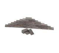 Gatuida 40pcs Mini Grey Bricks Realistic Diorama Materials for Landscaping Micro Blocks