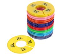 Gatuida 40pcs Plastic Hanging Closet Dividers with Markings for Clothes Organization Round Rack Separators in Colors Suitable for Clothing Racks and Wardrobe Sorting
