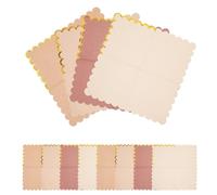 Gatuida 40pcs Scalloped Cocktail Napkins Disposable Solid Color Tissue Paper for Weddings Receptions Parties Soft Absorbent Beverage Dessert Luncheon Serviettes