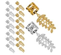 Gatuida 40pcs Stylish Leaf Design Hair Clips for Braids Metal Hair Jewelry Accessories for Braid Decorative Ornaments for Women