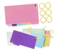 Gatuida 450Pcs Spiral Memo Pads with Lined Pages and Binder Rings Pocket-sized Note Taking Pads in Six Colors for Organized Writing and Easy Peel-off Random Color