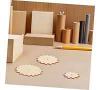 Gatuida 45pcs Wooden Gears Natural Wood Gear Cutouts for DIY Crafting Art Painting Mechanical Assembly Educational for Motor Skill and Logical Thinking Development