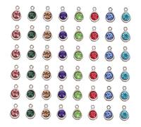 Gatuida 48pcs Mixed Color DIY Jewelry Pendant Handmade Crystal Hanging Ornaments for Necklaces Bracelets Keychains and More DIY Accessories for Creative Crafts