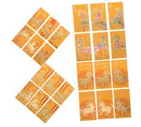 Gatuida 48pcs Zodiac Red Envelope Zodiac Horse Money Packets Money Envelope Lunar New Year Packets 2026 Hong Bao Asian Yellow Paper