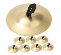 Gatuida 4pair Mini Drum Cymbals Brass Cymbals for Belly Dancing Percussion Musical Instrument Dance Party Performer