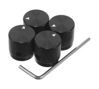 Gatuida 4pcs 17mm Aluminum Potentiometer Knob, 6mm Shaft Rotary Control