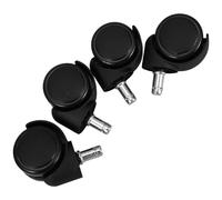Gatuida 4pcs 2-inch Nylon Office Chair Replacement Wheels with 11mm Stem, Swivel Caster Rollers for Desk Chairs, Furniture Casters Suitable for Hardwood Floors in Office Settings