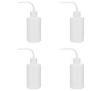 Gatuida 4pcs 250ml Grafting Eyelash Washing Bottles Salon Use Squeeze Distilled Water and Salt Water Eye Cleaning Tools Measurement Scale