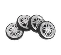 Gatuida 4pcs 50x12mm Rubber Suitcase Spare Wheels Replacement Set Silent Swivel Casters for Travel Luggage Trolley Repair Accessories