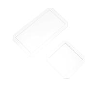 Gatuida 4pcs Acrylic Quilting Template Rulers for Patchwork Sewing Craft Tool Transparent Rectangular Stencils with High-Visibility Precision Cutting for DIY Quilts and Home Decoration