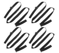 Gatuida 4PCS Adjustable Fertilizer Bucket Strap, Fruit Picking Bucket Accessory, Polyester Shoulder Belt 150x2.6cm, Black, for Gardens and Professional Settings
