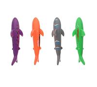 Gatuida 4Pcs Adorable Diving Sharks Portable Pool for Underwater Training Brightly Colored Fun Swimming Pool Supplies