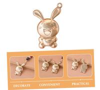 Gatuida 4pcs Antique Brass Bunny Charms Cute Rabbit Pendant Key Hanging Ornaments for DIY Jewelry Making Necklace Bracelet Keychain Craft Supplies