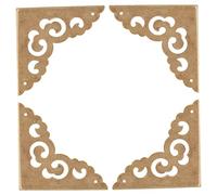 Gatuida 4pcs Antique Corner Protectors for Furniture Boxes Decorative Retro Style Jewelry Box Guards with Rounded Edges Construction Stable Screw Installation for Wooden Cabinets and