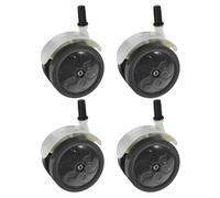 Gatuida 4pcs Baby Universal Replacement Wheels: Baby Walker Wheels Accessories Plastic Casters For Trend Strollers And Walkers Dark Grey