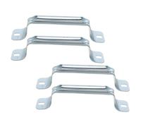Gatuida 4pcs Barn Door Hardware Garage Door Safety Pull Gate Handles Gate Handle Pulls Silver