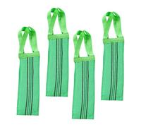 Gatuida 4pcs Bath Towel Washcloths Body Scrub Exfoliating Body Towel Green Plant Fibres