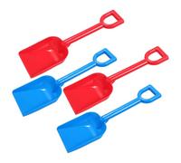 Gatuida 4pcs Beach Sand Shovels Set, Colorful Plastic Shovel, Blue and Red Sand Play Tools for Outdoor Beach and Sandbox Fun