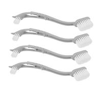 Gatuida 4pcs Bird Cage Cleaner Double Headed Brush and Long Handle for Easy Cleaning of Bird Poop and Droppings in Wire Cages