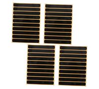 Gatuida 4pcs Black Adhesive Reflective Stickers for Bicycle Helmets Night Visibility Safety Decals for Mountain Biking Motorcycle Skateboard Snowboard Outdoor Equipment
