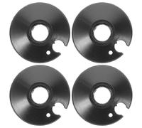 Gatuida 4pcs Black Walking Stick Mud Basket Replacement, Non-slip Crutch Feet Accessories for Hiking Poles, Trekking Pole Mud Tips Compatible with Climbing Canes