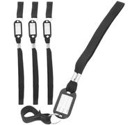 Gatuida 4pcs Cane Wrist Straps Black Nylon Anti-lost Lanyard