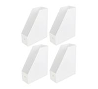 Gatuida 4pcs Cardboard File Organizer Box Fireproof Document Holder with Secure Closure Recyclable Magazine Storage Bins for Home Office Desktop Filing and Mail Letter Organization