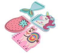Gatuida 4Pcs Cartoon Spiral Notebook Portable Small Memo Pads with Premium Lightweight Pocket Notebooks for Students Travel Office Planner