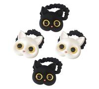 Gatuida 4pcs Cat Style Elastic Hair Ties for Women and Teens Stretchy Ponytail Holders for Daily Use and Parties Decorative Hair Ropes in