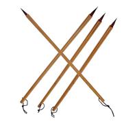 Gatuida 4pcs Chinese Calligraphy Brushes for Beginners Portable Painting Pens with Flexible Fine Tips for Traditional Writing Landscape Art and Watercolor Rice