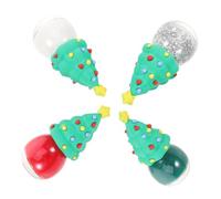 Gatuida 4pcs Christmas Nail Gel Polish Set Peelable and Multi-use Resin and Glass Formula for Home Manicure and Casual Gatherings, Great Manicure Gel Holiday Supply