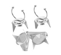Gatuida 4pcs Clay Tongs Pottery Clamp Dipping Tong Pottery Tool Fingertip Dipping Glaze Clips Ceramic Glazing Tools Ceramic for Glazing Clips Glazed Clamp Silver