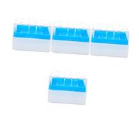 Gatuida 4pcs Cold Storage Tubes Rack Polycarbonate Vial Holder for Ultra-low Temperature Freezer Storage for Laboratories and Research Facilities Features Drain and for Condensation