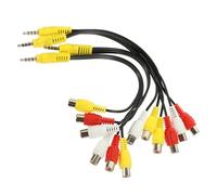 Gatuida 4pcs Converter Cable Flexible Stereo Adapter for Tv Amplifier Dvd and Digital Devices Durable Wire for Reliable Signal Transmission