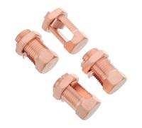 Gatuida 4pcs Copper Tj-35 Split Bolt Wire Connector Clamp for Conductors and Copper Wires Easy Installation for Industrial Electrical Systems