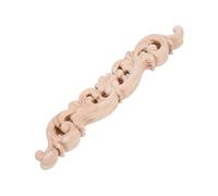 Gatuida 4pcs Decorative Wood Appliques Onlays Vintage European Carved Furniture Accents for Wall Cabinet Dresser Mirror Closet DIY Projects Beige Solid Wood Embellishments