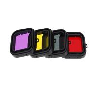 Gatuida 4pcs Diving Housing Lens Filter Replacement Shell for Scuba Diving Accessories Underwater Camera Lens Filter