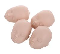 Gatuida 4pcs Doll Heads for Makeup Practice Smooth Surface DIY Craft Supplies Suitable for Doll Collectors and Makeup Artists