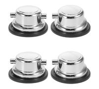 Gatuida 4pcs Drum Saddle and Drum Ears Metal Supports for Mounting Arms Replacement Lugs Ear Hooks Connector for Snare Percussion Instrument Parts