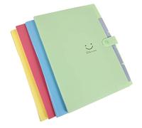 Gatuida 4pcs Expanding Accordion File Folder Plastic Document Organizers with Multiple Pockets for Office School Home Filing and Receipt Storage