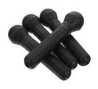 Gatuida 4pcs Fake Microphone Props For Kids Birthday Halloween Christmas Realistic Plastic Toy Pretend Play Mic For Karaoke Stage Performance Reporters Interviewing