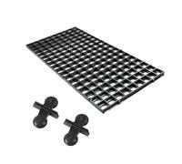 Gatuida 4pcs Fish Segregation Board with 8pcs Clamps for Aquarium Black PC Plastic Fish Tank Filter Plate Flat and Smooth Design