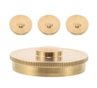 Gatuida 4pcs French Horn Valve Covers: Metal French Horn Bottom Valve Guard for Students Bands and Professionals - Precision Replacement Parts for Instrument Repair