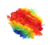 Gatuida 4pcs Funny Clown Wig Afro Curly Crazy Wig for Party Halloween Disco Costume Dress up Props