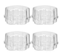 Gatuida 4pcs Gas Stove Knob Covers Child Safety Oven Lock Plastic Stove Knob Protection Easy to Open and Close for Adults, Resist to Tear, for Kitchen Safety