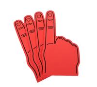Gatuida 4pcs Giant EVA Foam Fingers Lightweight Cheerleading Hand Props for Sports Events Birthday Parties Portable Red Foam Hand Cheer Accessories