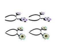 Gatuida 4pcs Halloween Headband Scary Eye Ball Headband Halloween Prop for Costume Party Large Eyeball Spooky Hair Accessories for Parties