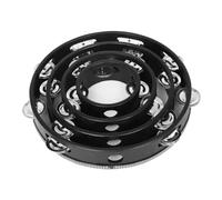 Gatuida 4Pcs Handheld Tambourine Wooden Musical Instruments for Dance Performance and Entertainment Compact and Durable Drums for Adults
